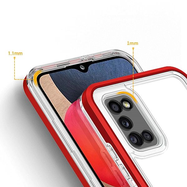 Clear 3in1 etui do Samsung Galaxy A03s (166) żelowy pokrowiec z ramką