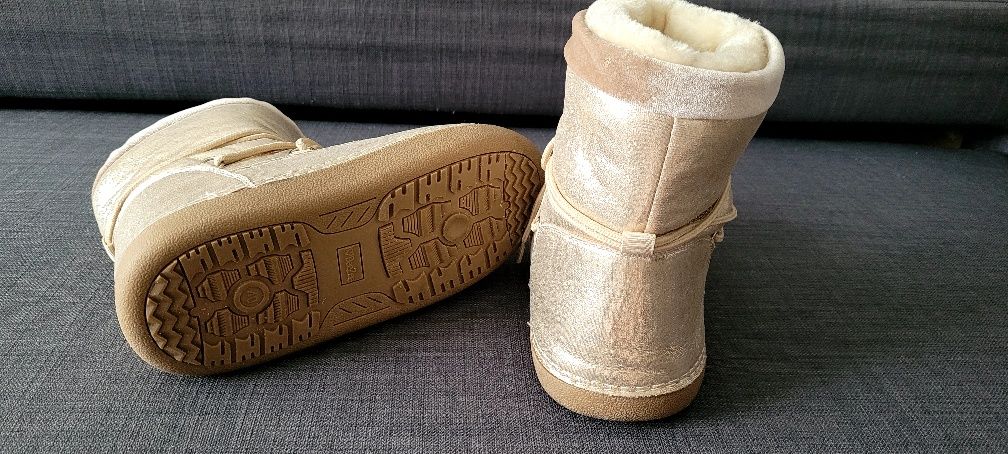 NOWE botki metaliczne złote DeeZee rozmiar 40
