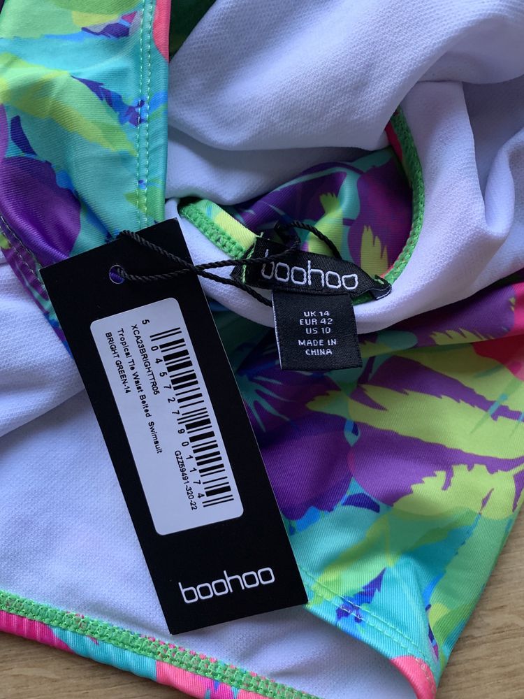 Wzorzysty strój kąpielowy Boohoo UK 14 EUR 42
