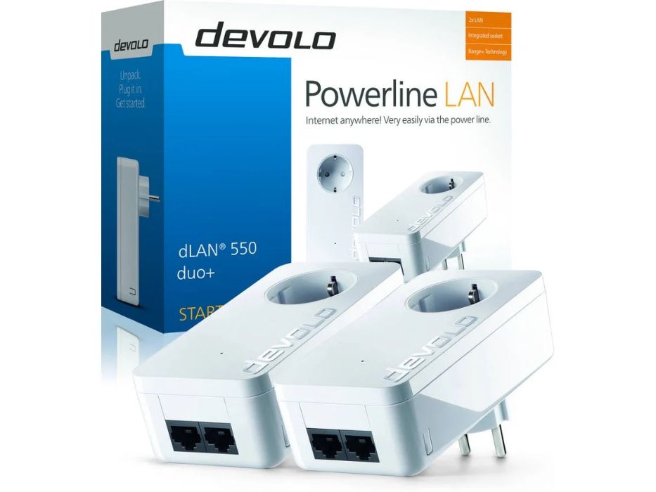Kit 2 x Powerlines Devolo dLAN 550 duo+