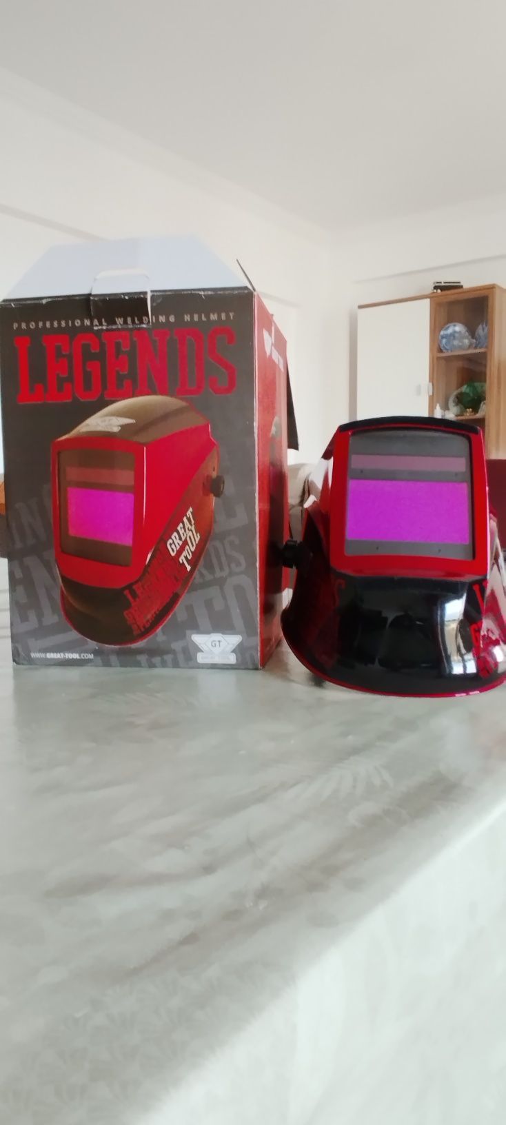 Máscara de soldar profissional, marca LEGENDS