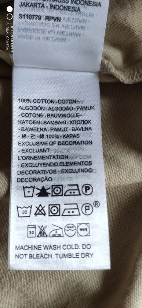 Levi's piaskowy t-shirt rozm XL