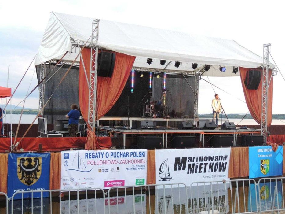 JBL VRX 932LAP + 918SP + Zadaszenie sceny + Podesty +GRATISY