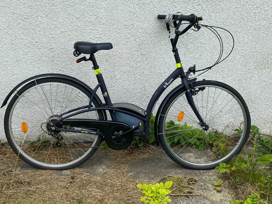 Rower miejski elops 3 Decathlon / rozmiar opony 28 / sakwa rowerowa