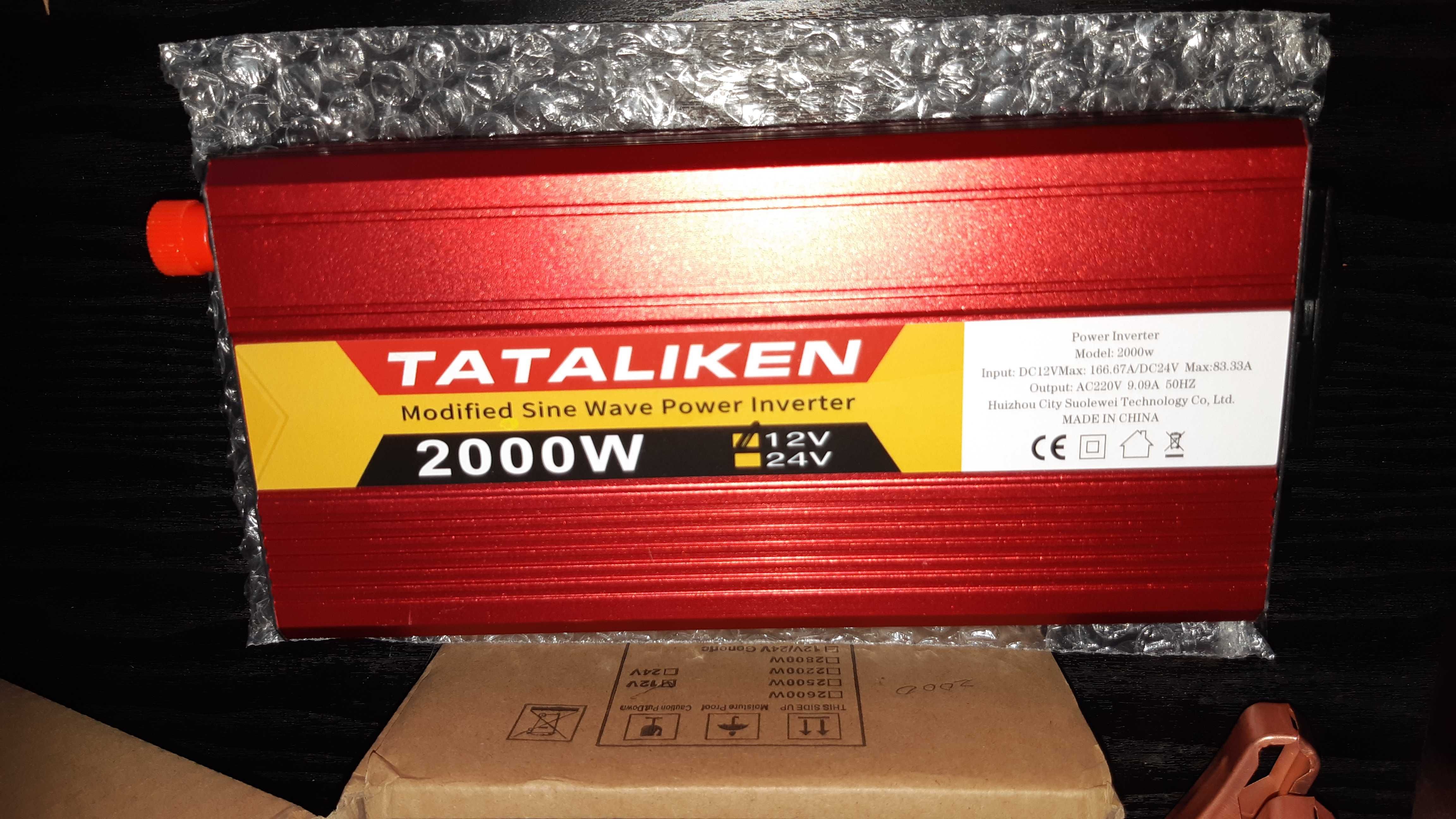 Инвертор Tataliken 800/2000w (модифицированный синус), 12/220v