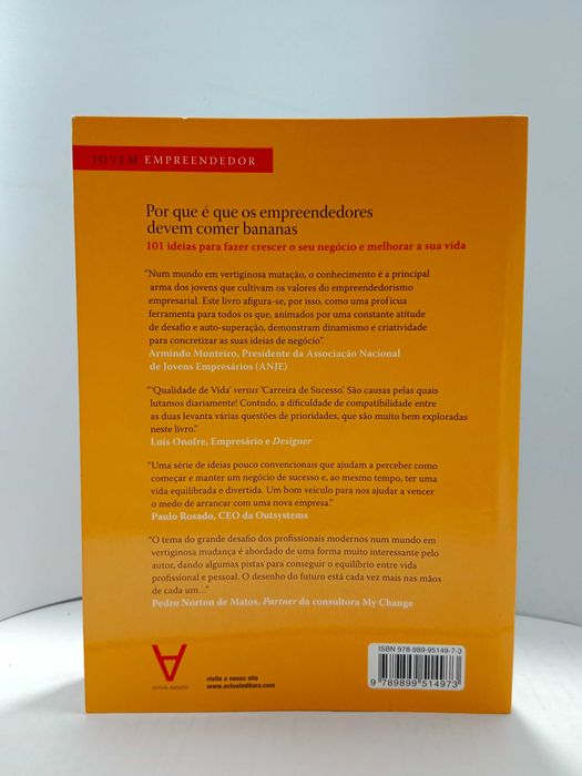 "Porque é Que os Empreendedores Devem Comer Bananas" - de Simon Tupman