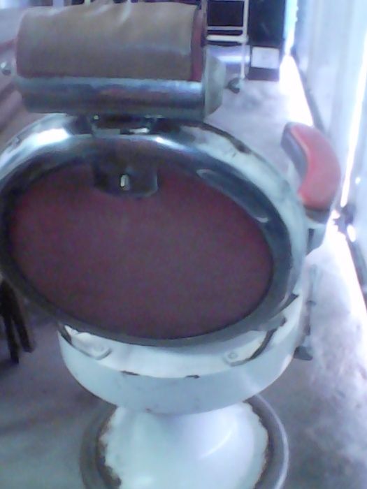 Cadeira de barbeiro para decoracao ou uzo