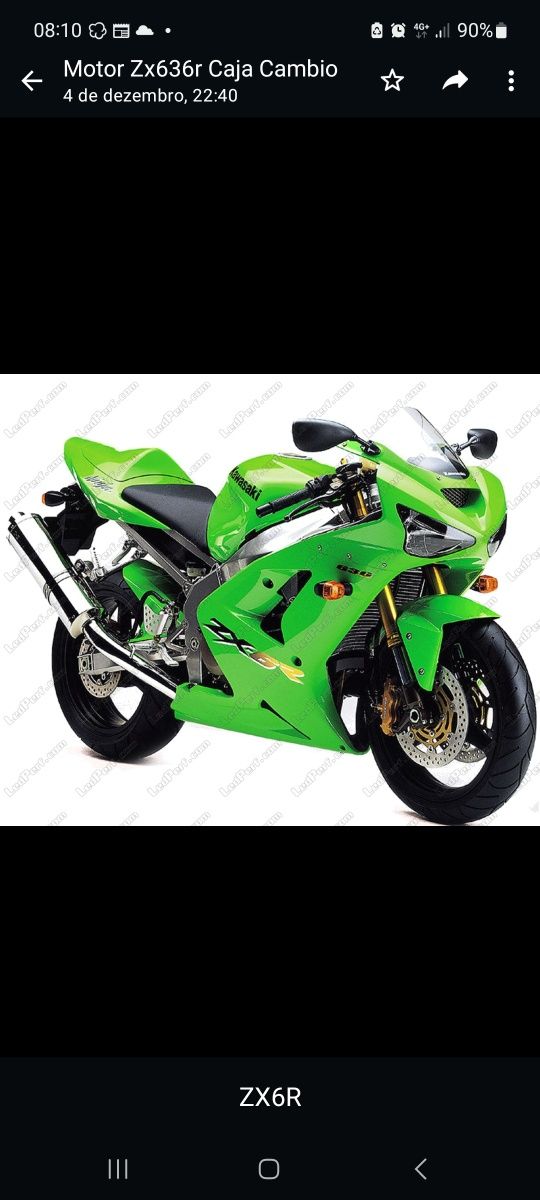 Pecas  kawasaki zx636 -03/04