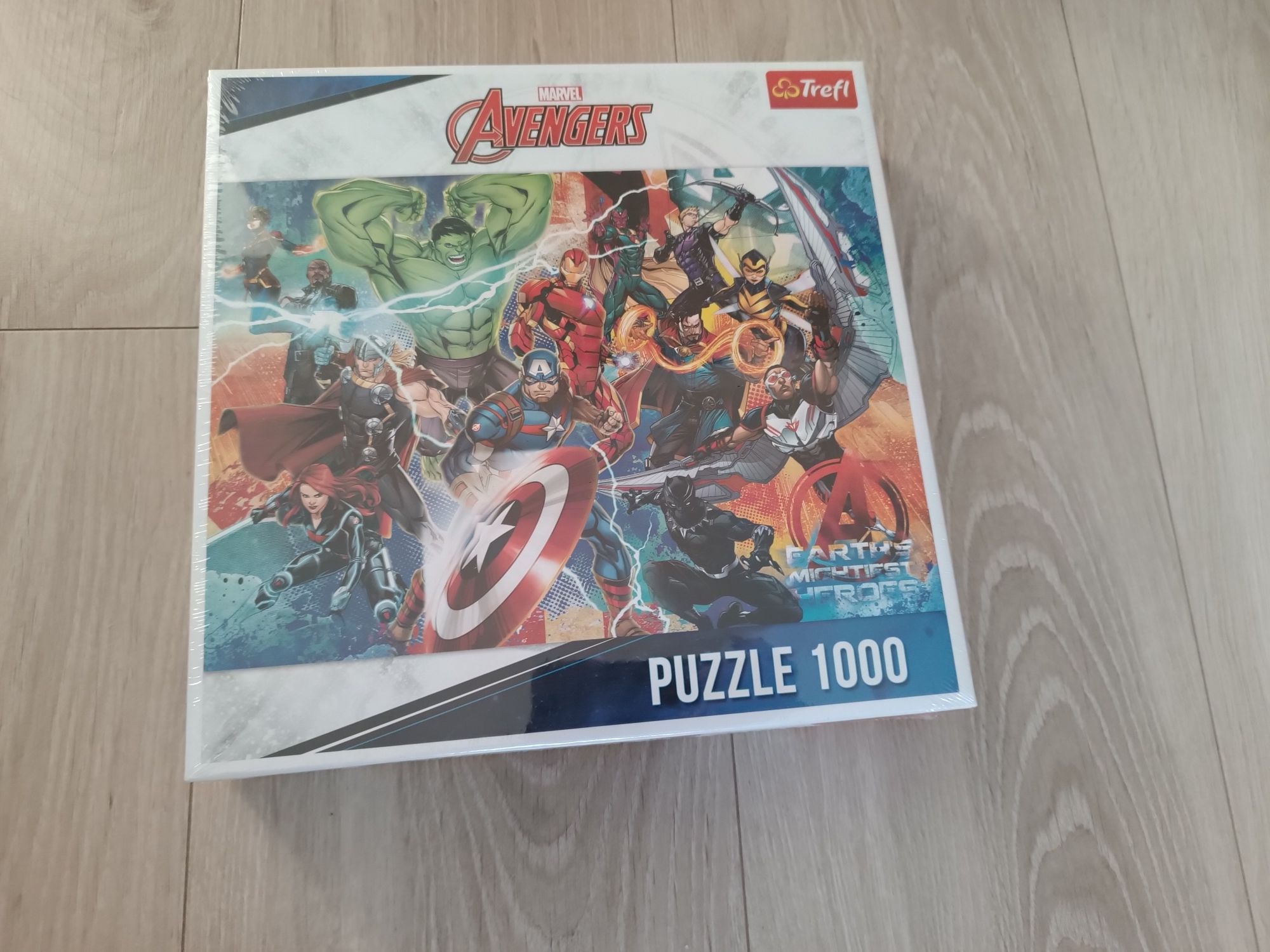 Puzzle TREFL 1000 Marvel AVENGERS HULK IRONMAN nowe w folii dla dzieci