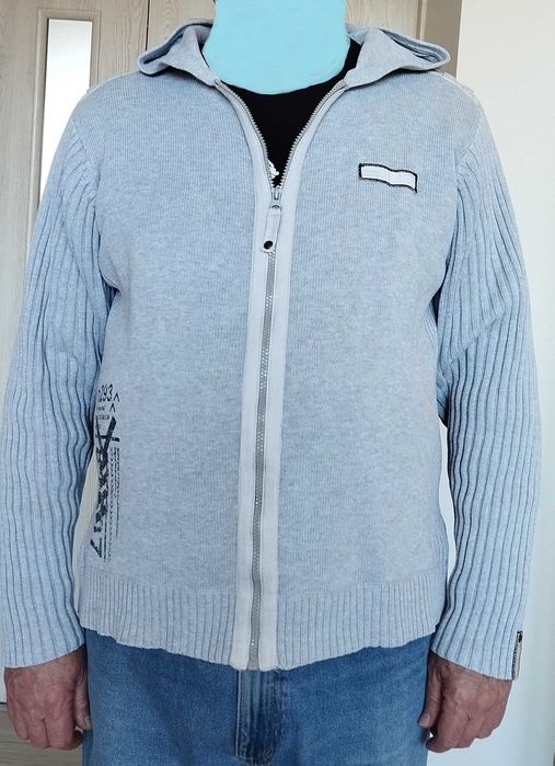 Пропоную зип-худі GEORGE сірого кольору, розмір L, 100% бавовна.