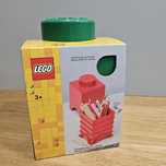 Zielony pojemnik lego