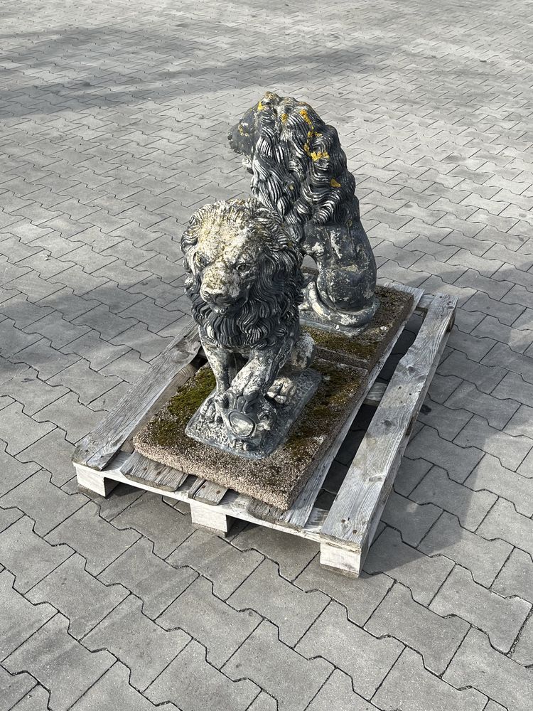 figurka lew z betonu