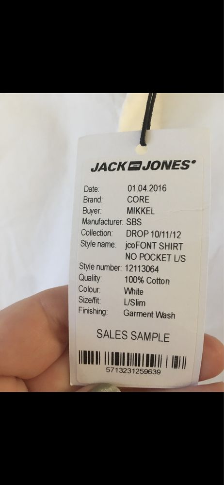 Рубашка мужская jack& jones, новая, размер 48