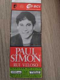 Bilhete concerto Paul Simon + Rui Veloso