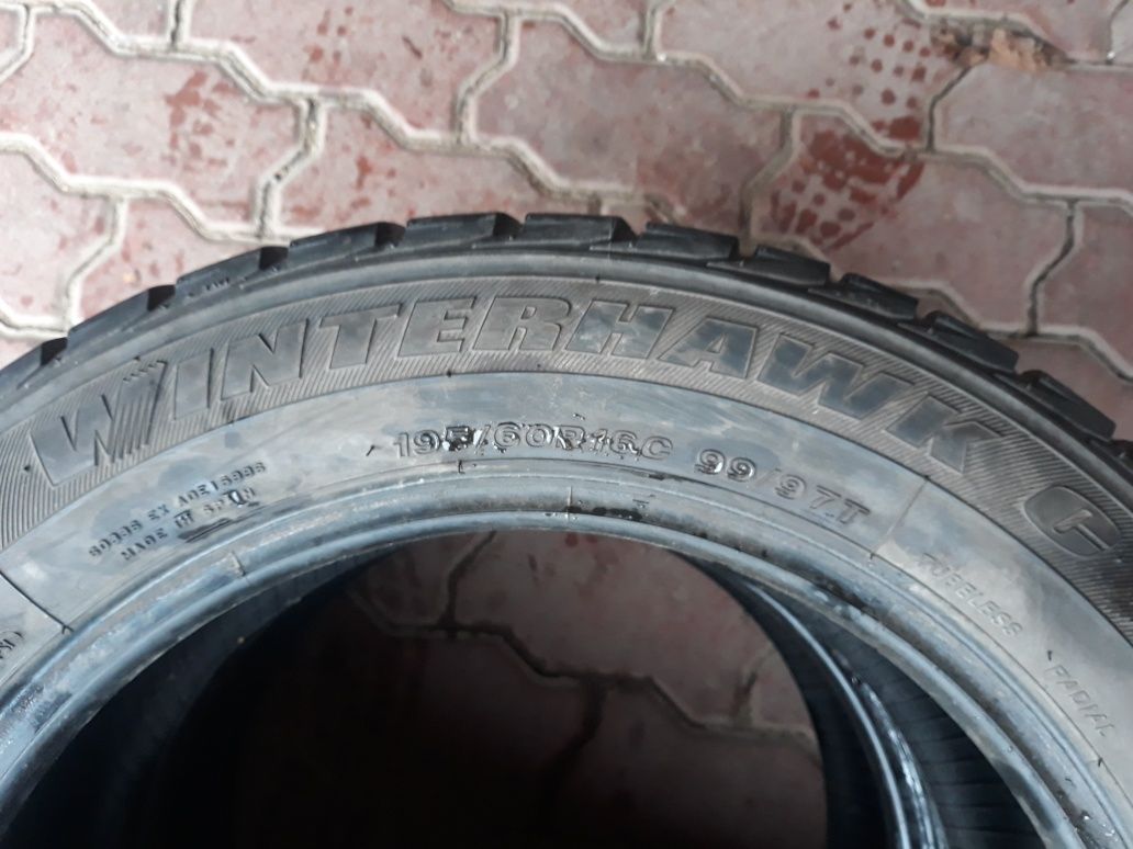 2 Opony zimowe 195/60r16C FIRESTONE 2017r 6mm