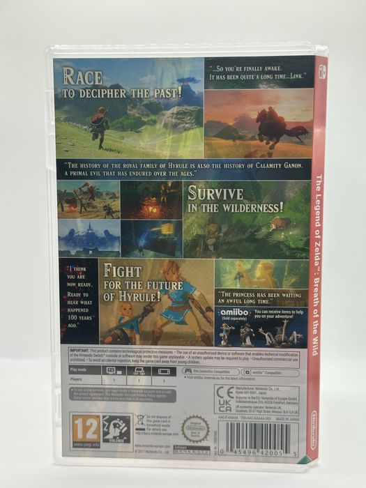 The Legend of Zelda: Breath of the Wild Nintendo Switch