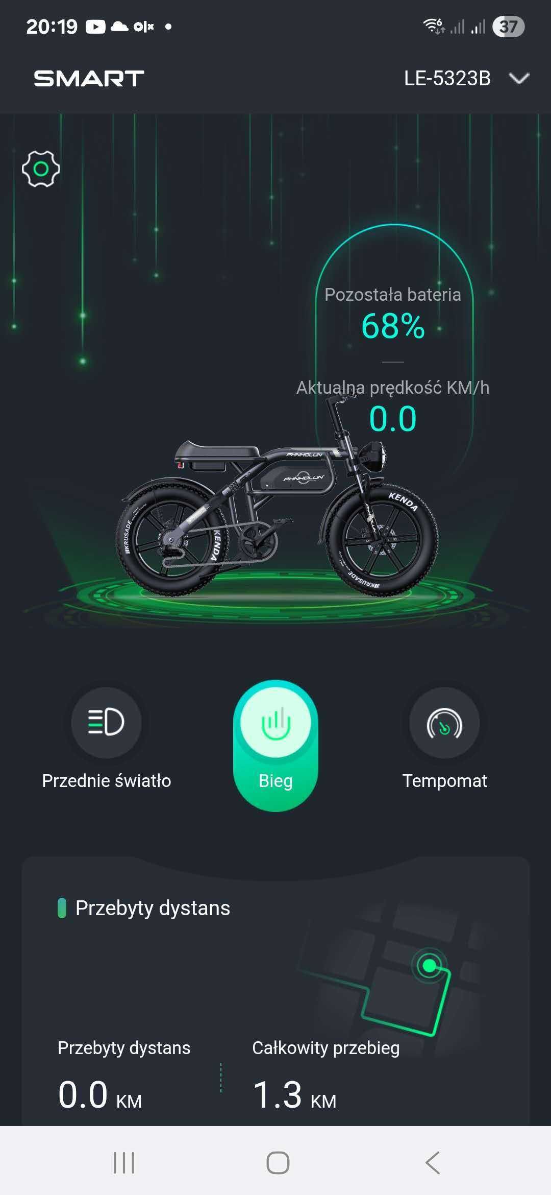 1000W PHNHOLUN C6 PRO 45km/h 20*4.0" Pojazdy elektryczne 1000W