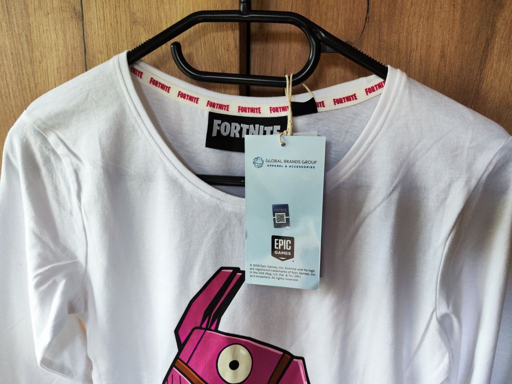 Koszulka bawełniana z długim rękawem dla fanów Fortnite, dziewczęca, r