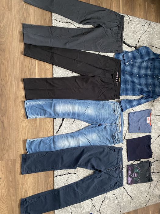 Zestaw meskich spodni koszulki koszula L