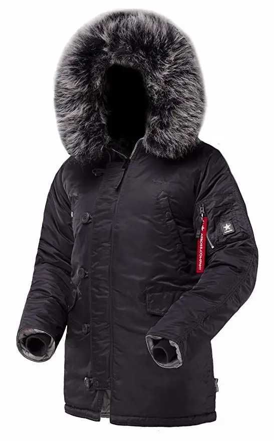 Куртка аляска Airboss Winter parka Dark Grey/Siver