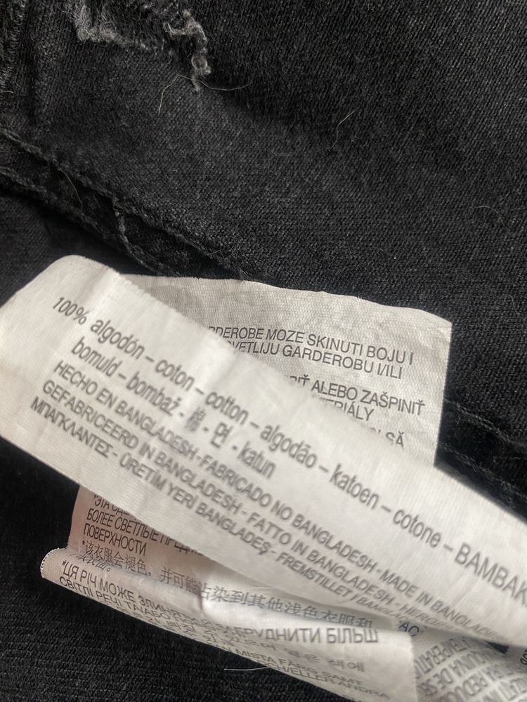 Kurtka katana jeans Zara S przetarcia płaszcz bawełna