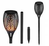 Pochodnia LED Lampa solarna 78cm 96 LED płomień ogień lampa ogrodowa