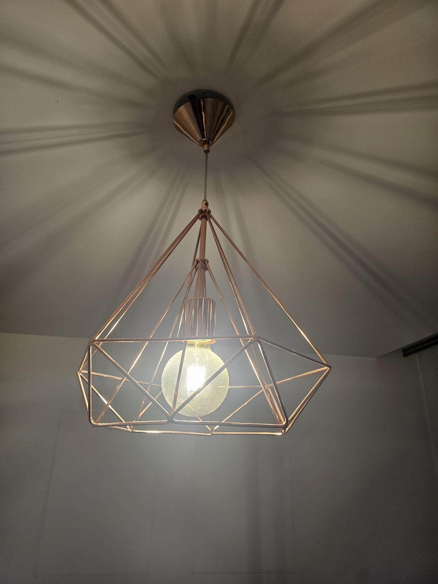 klosz industrialny + lampka nocna