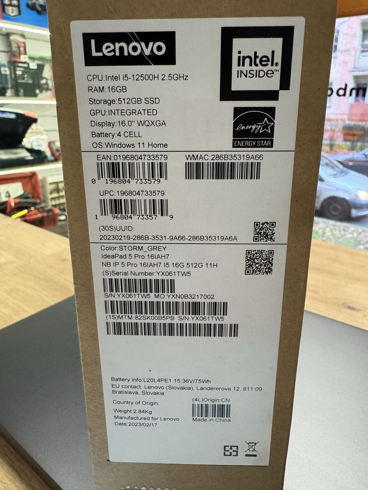 Lenovo IdeaPad 5 Pro 16IAH7 Gwarancja -- otoLombard Lumik Kalisz