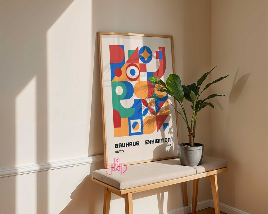 Plakat Bauhaus wystawa 1919