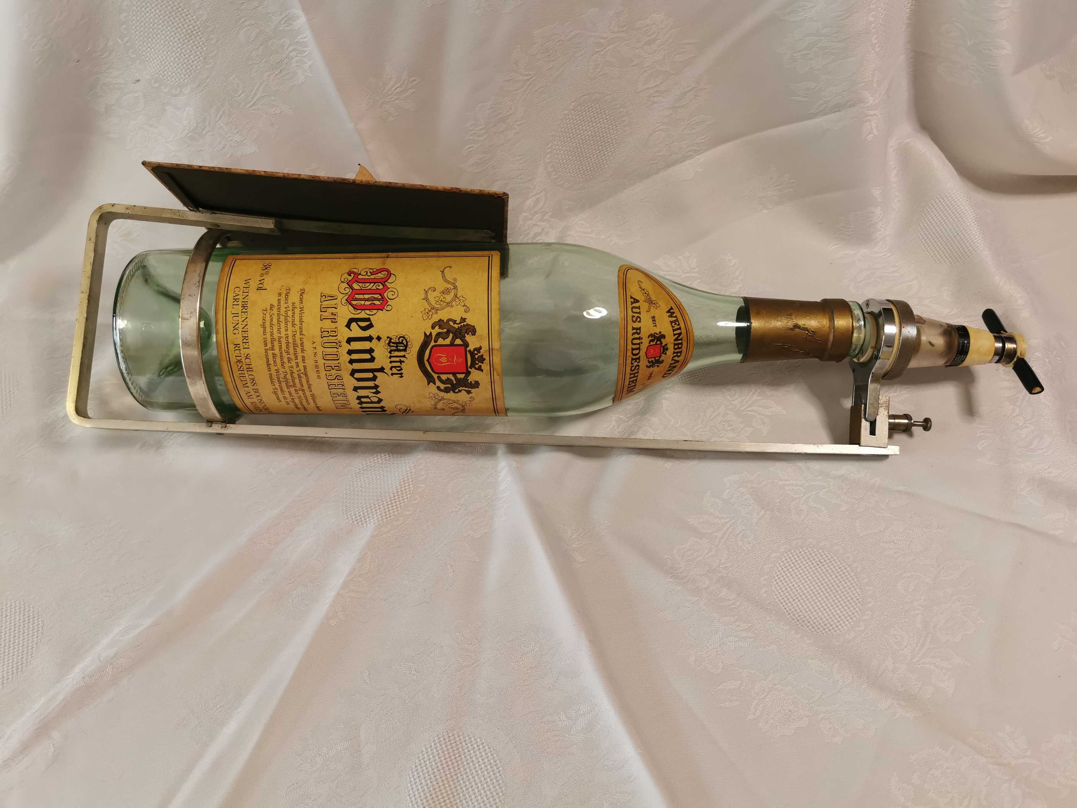 Stara zabytkowa butelka 2 litry z dozownikiem na whisky z Niemiec RFN