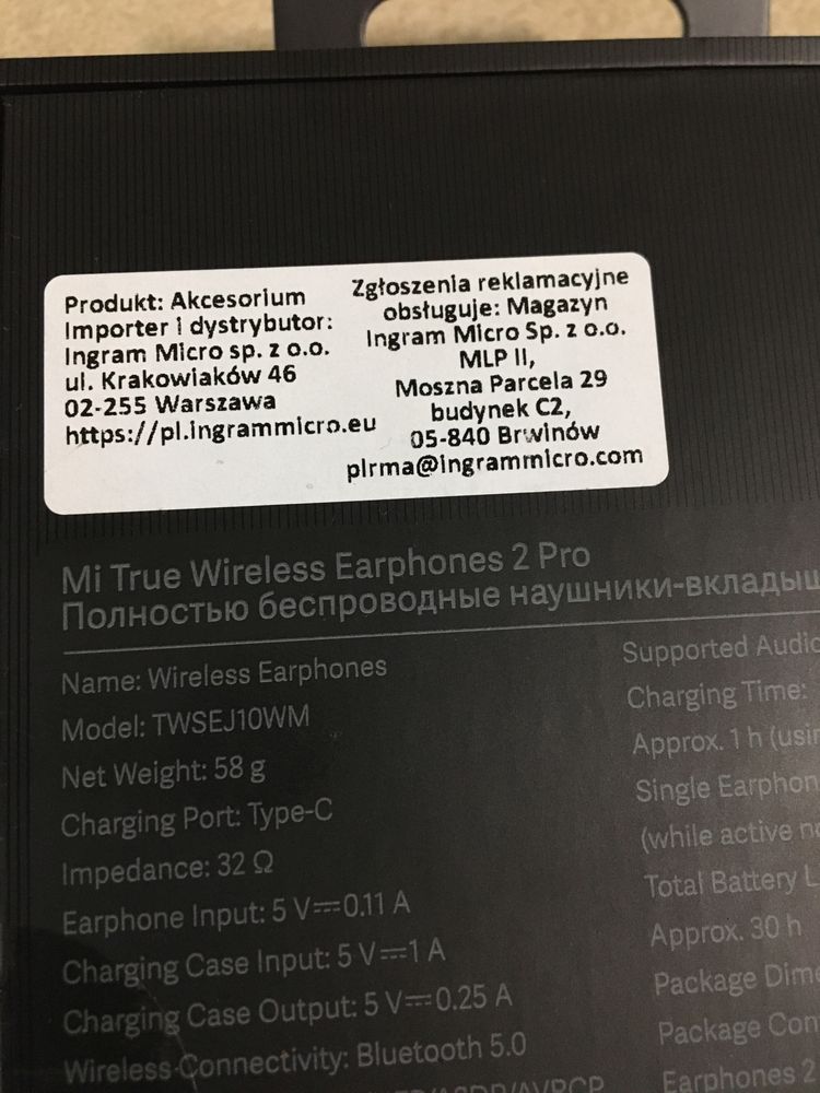 Słuchawki Mi True Wireless Earphones 2 Pro