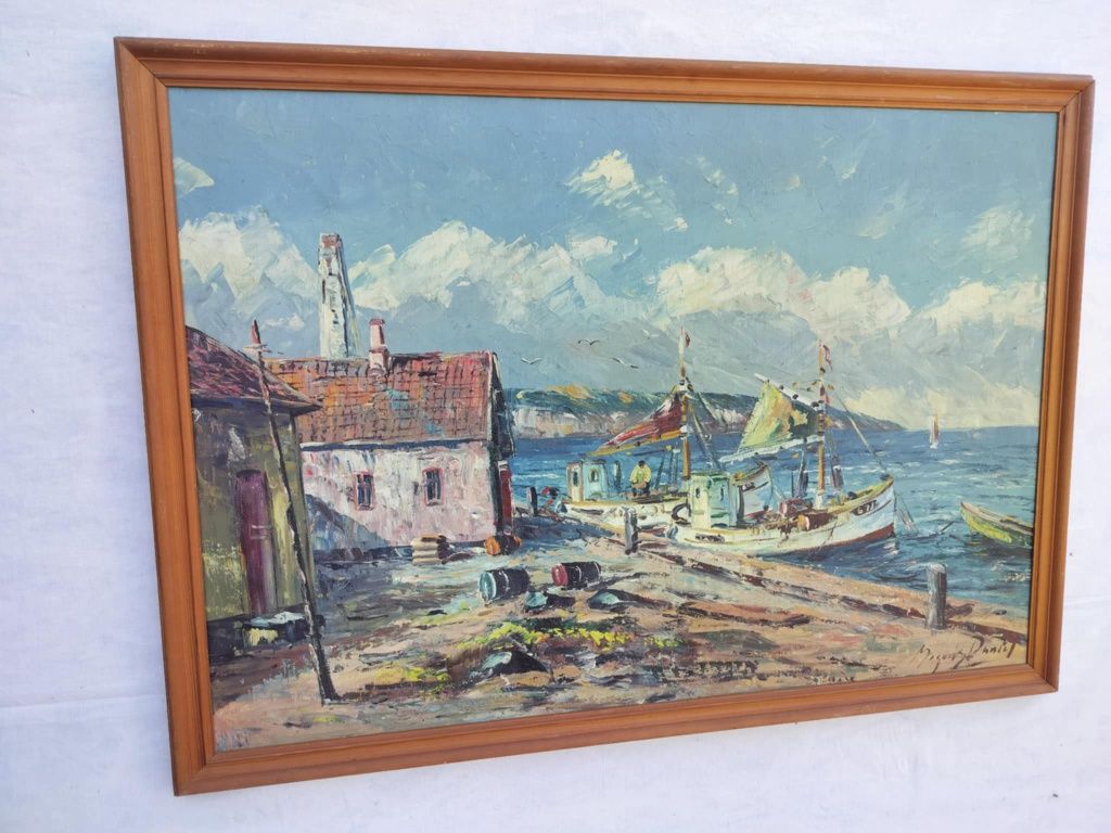 Stary obraz na płótnie Daniel Mogens