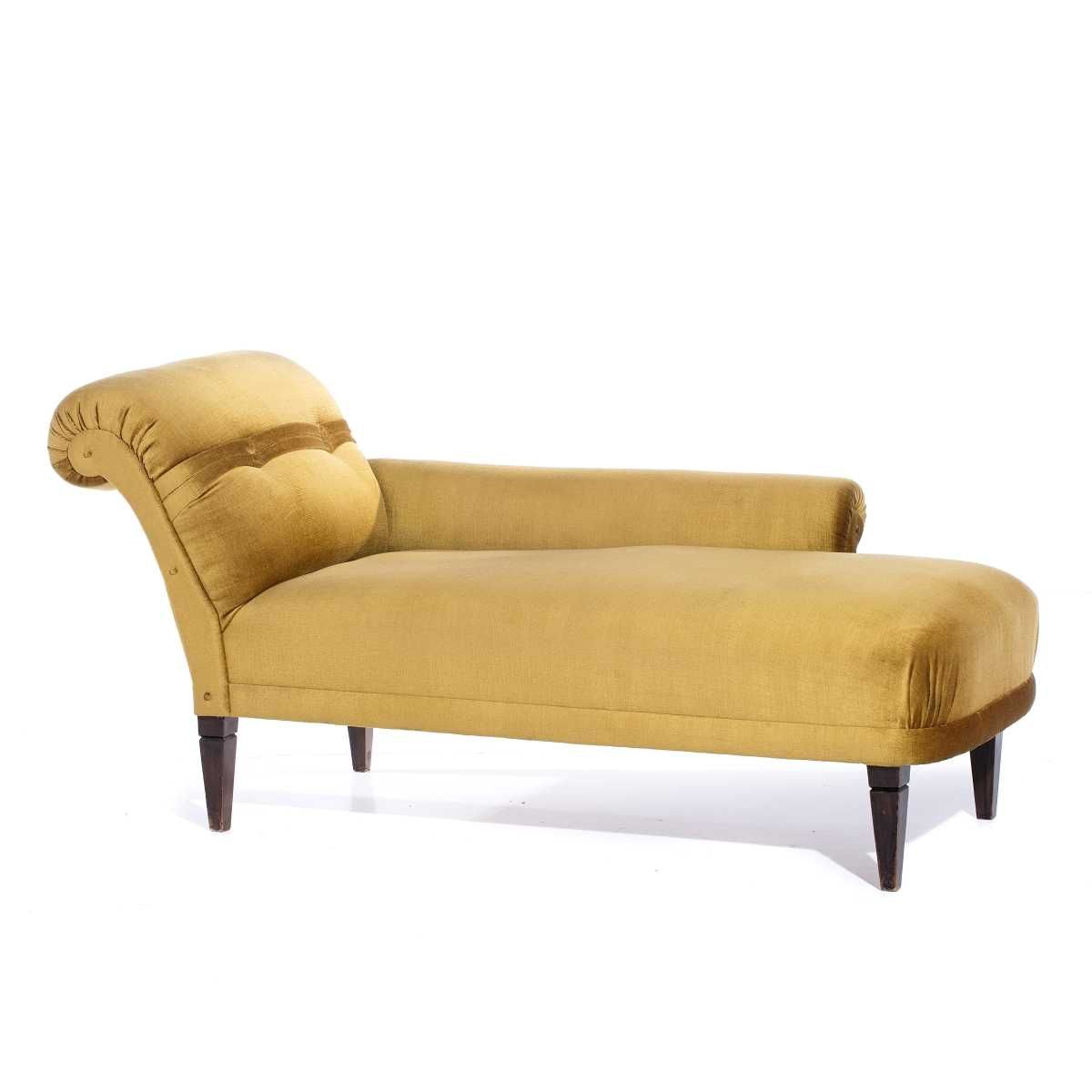 Chaise Longue Mogno Veludo