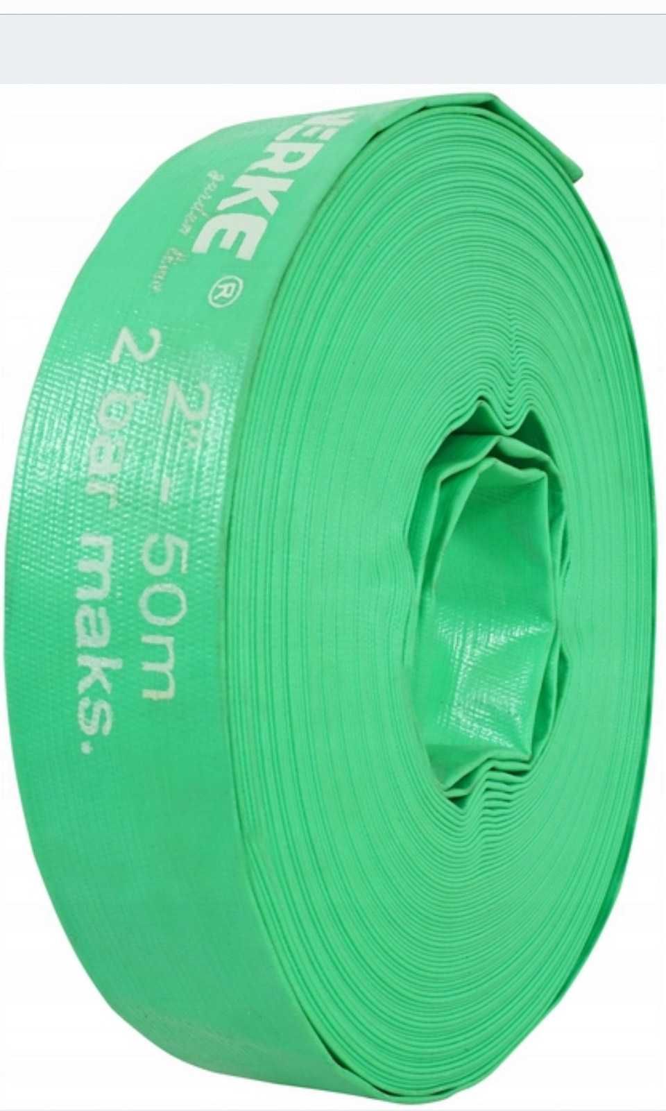 Wąż gumowy do wody, szamba strażacki , 2cale  50 metrow