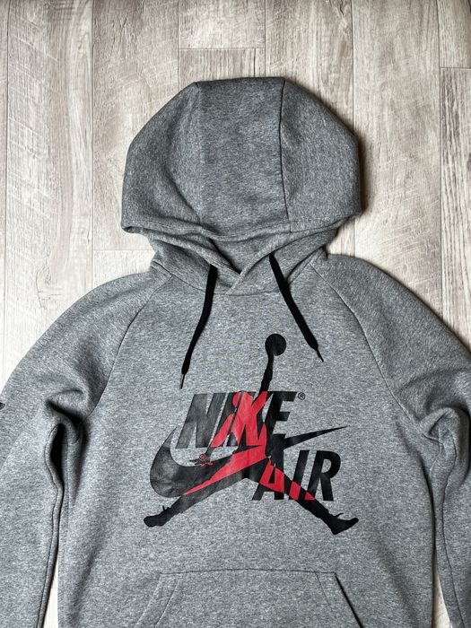 Худи Air Jordan размер S оригинал спортивная кофта серая Nike джордан