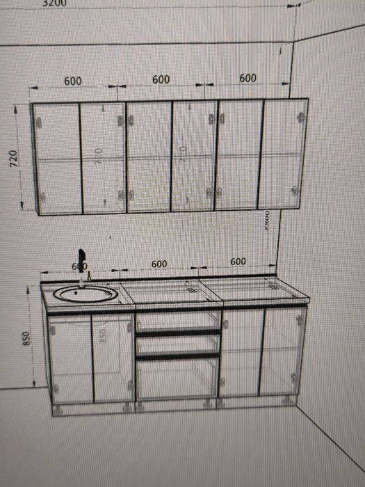 Готовая кухня 1,8 м