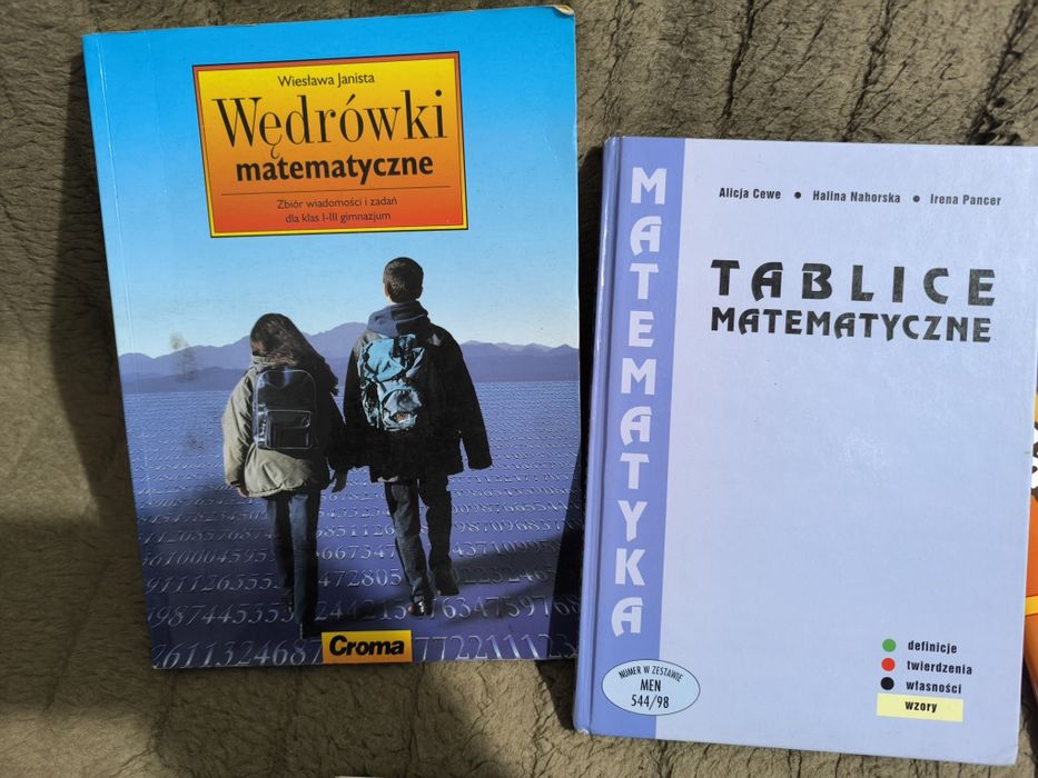 Zestaw książek Matematycznych, korepetycje, tablice matematyczne
