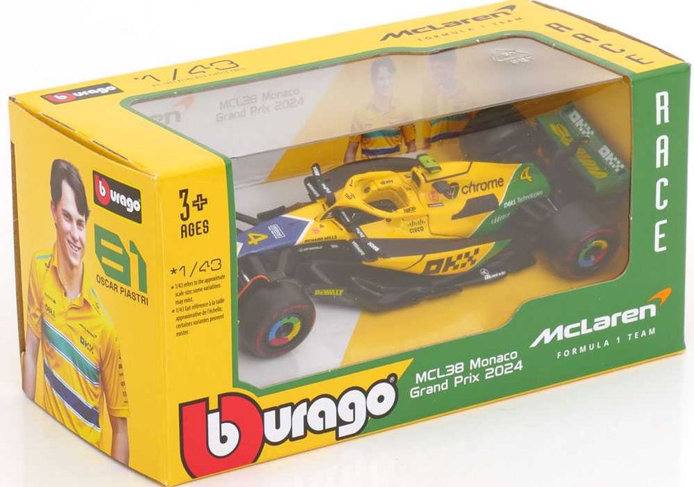 McLaren MCL38 Monaco GP (Senna 30th Anniversary) 2024 - 1/43 Burago