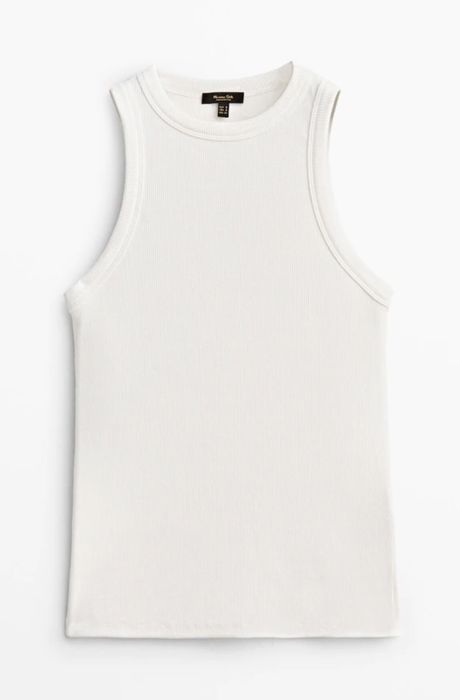 Белая майка massimo dutti