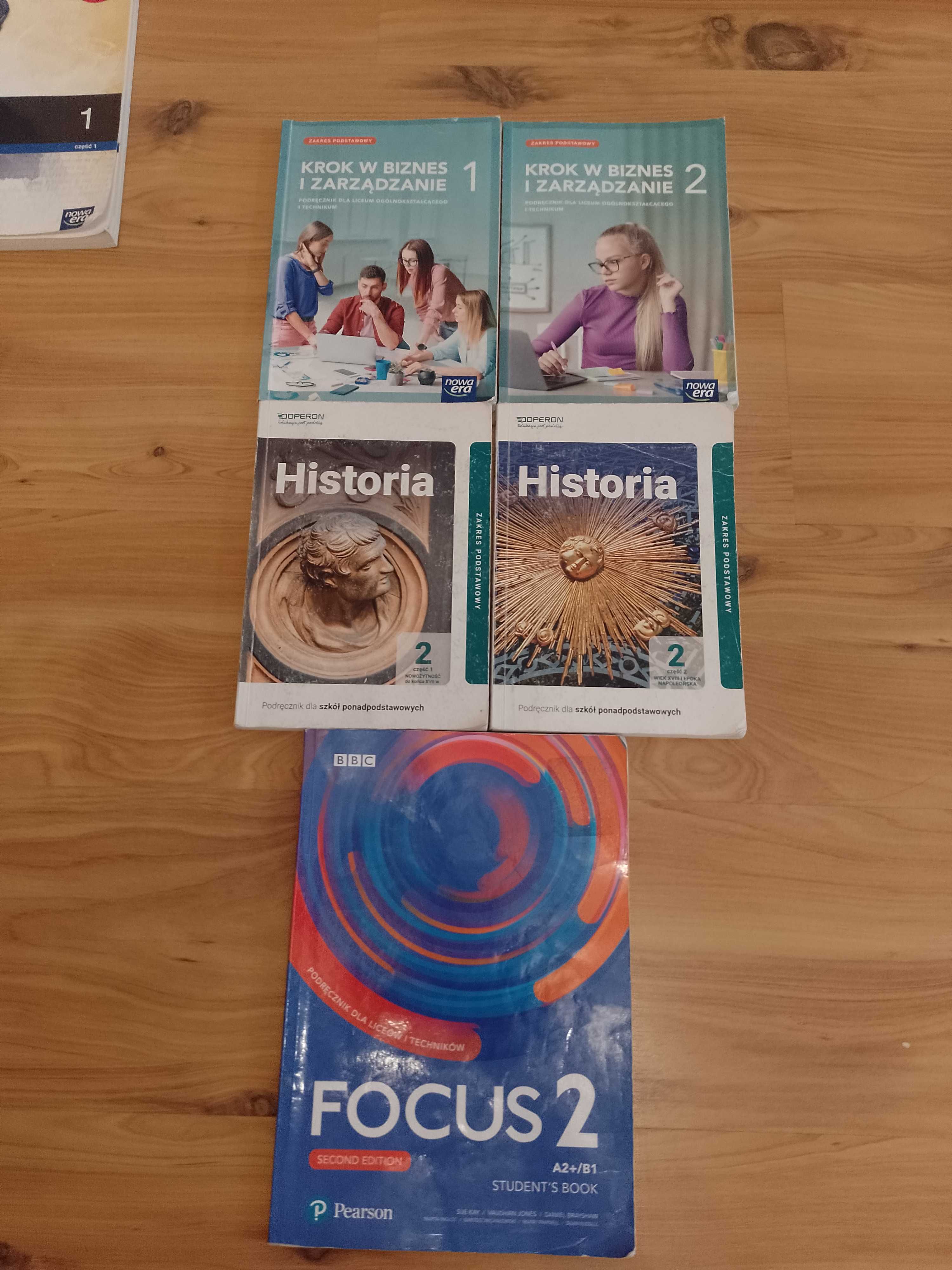 Sprzedam książki Technikum, Liceum, klasa 1 i 2