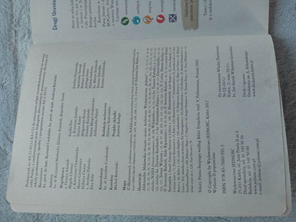 Podręcznik do religii dla klasy 3, 4, 5, 7
