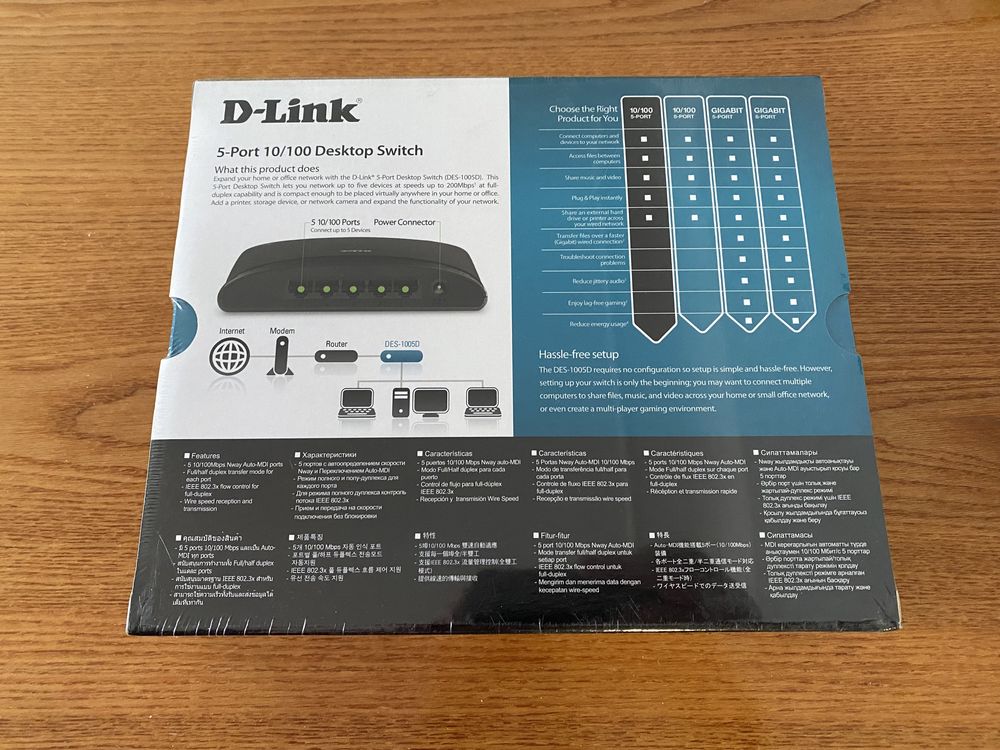 Коммутатор свитч Switch D-Link DES-1005D
