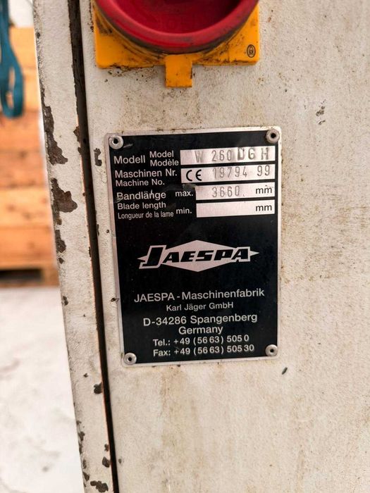 Piła taśmowa Jaespa W 260 DGH