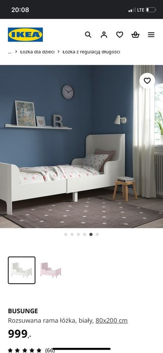Łóżko dziecięce Ikea rosnące