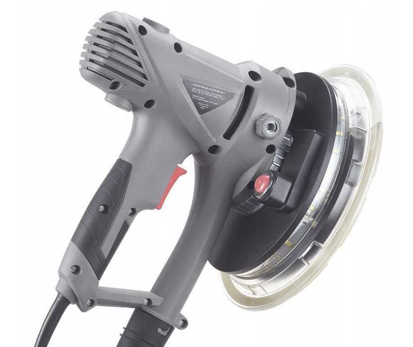 SZLIFIERKA z LED do Gipsu Gładzi Tynków 1800W Worek na pył Zestaw Nowa