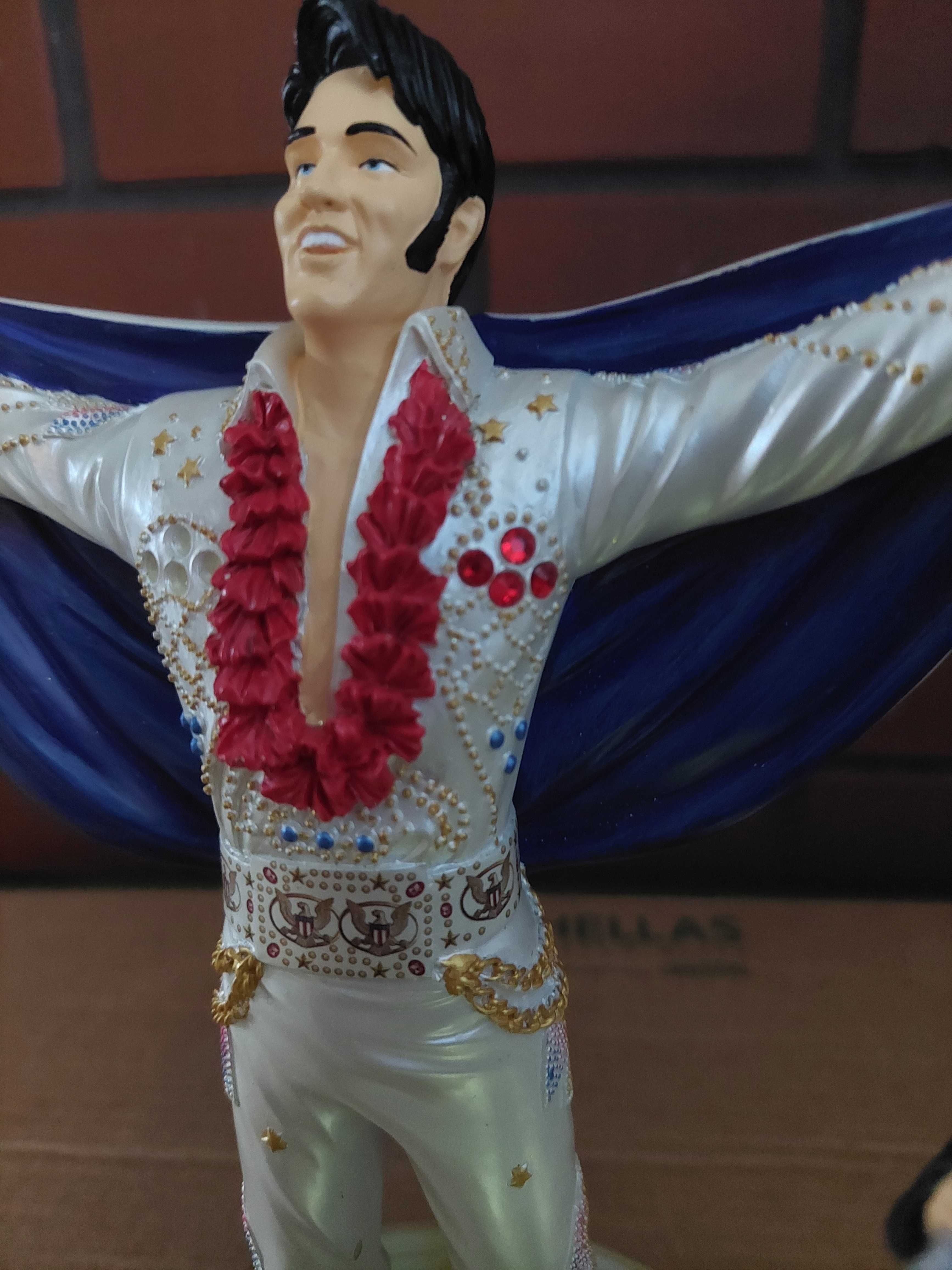Elvis Presley król rock n roll statuetka podswietlana