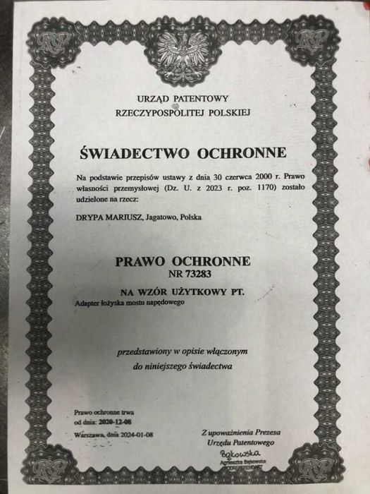 Most dyfer napr.regen.Volvo XC60, XC70, XC90, V70, S80, GWAR.100 tys