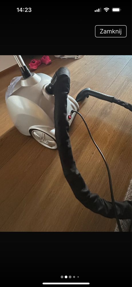 Prasownica garment steamer EM- 101, używana kilka razy, w oryginalnymi