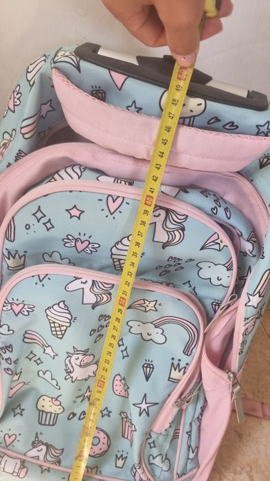 Mochila escolar com trolley
