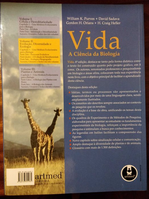 Vida a ciência da biologia Vol II
